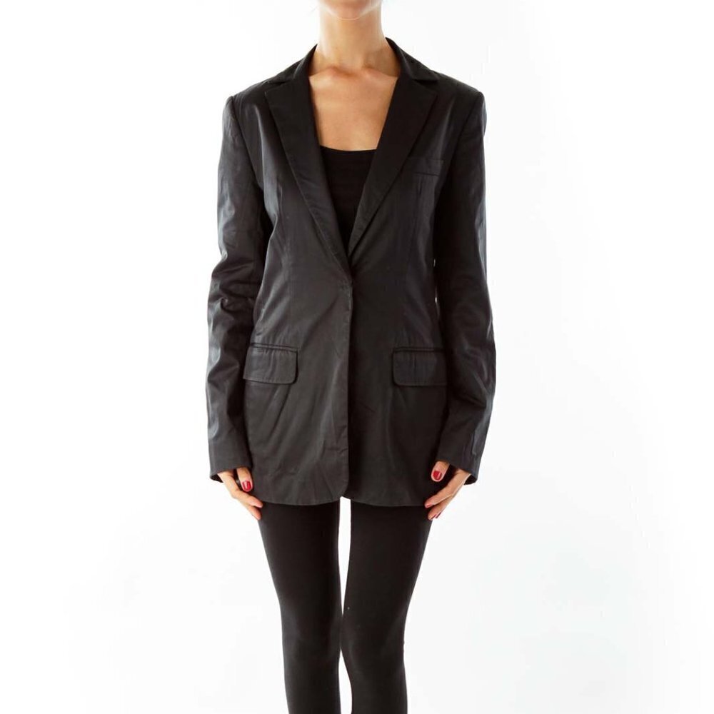BCBG MaxAzria Black Fitted Blazer - Picture 1 of 3